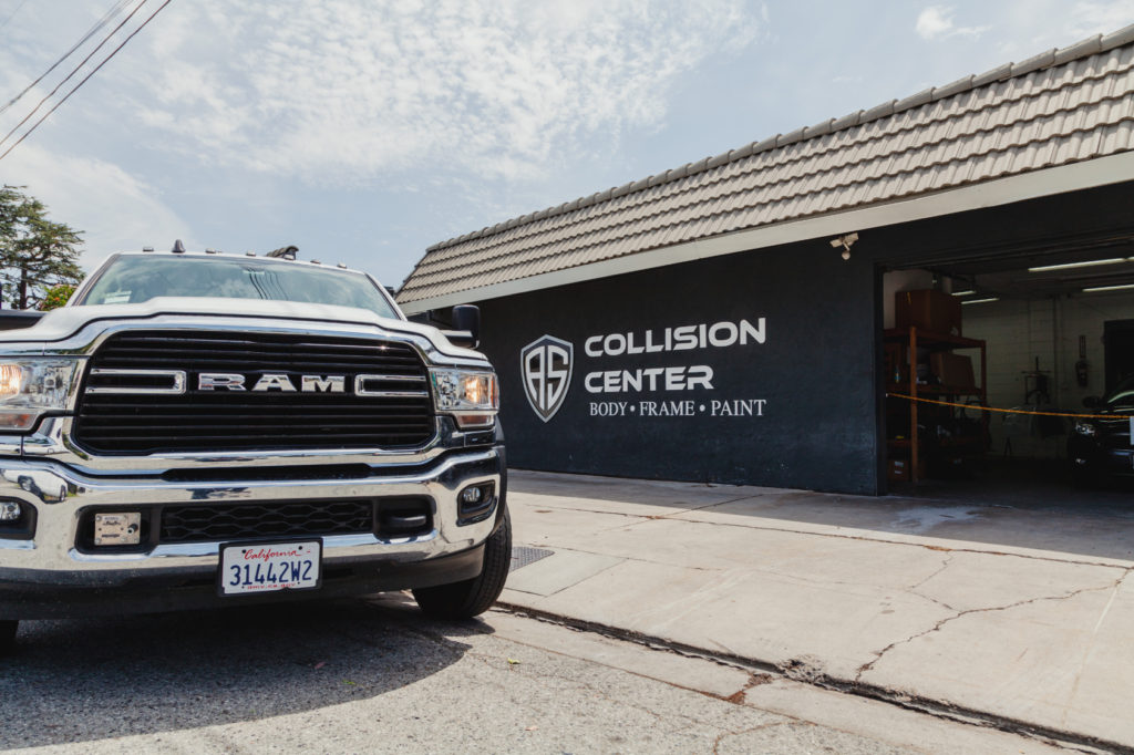 Tow truck at AutoShield Collision Center