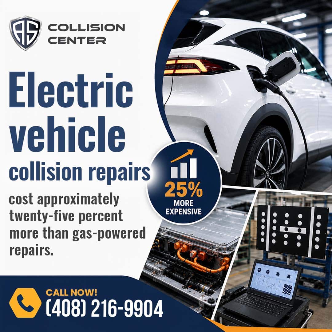 Electric vehicle collision damage